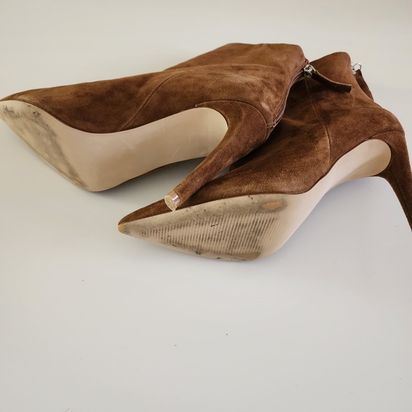 Steve Madden Brown Suede Heeled Boots - Picture 10 of 10